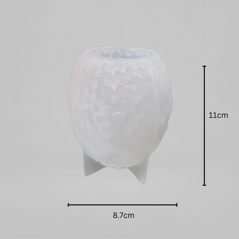 SILICOMOLDS - Egg flower ball Candle mold -CM036