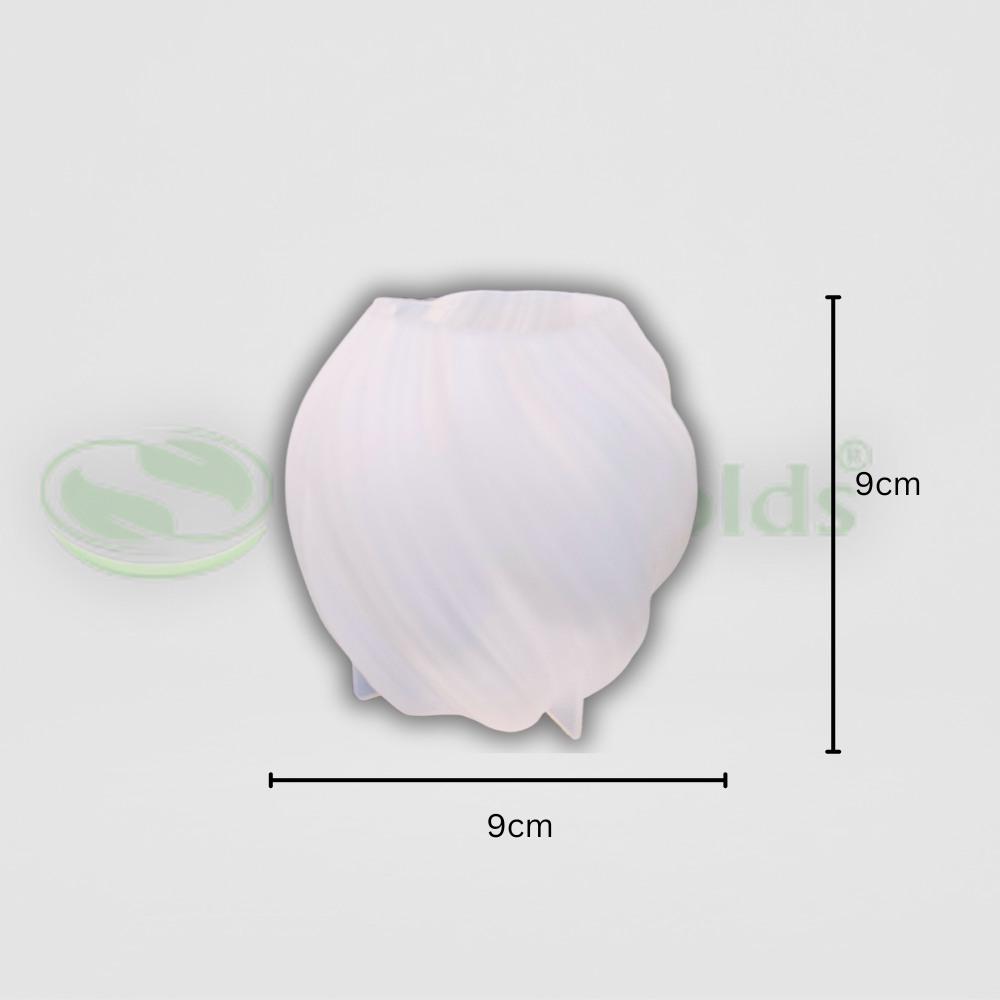 SILICOMOLDS - Swirl candle mold-CM034