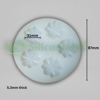 Silicomolds - Flat Petals Candle / Wax Silicone Mold - URP364CM