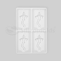 SILICOMOLDS-Ganesh Rectangle Shape Keychain Molds-URP315RM