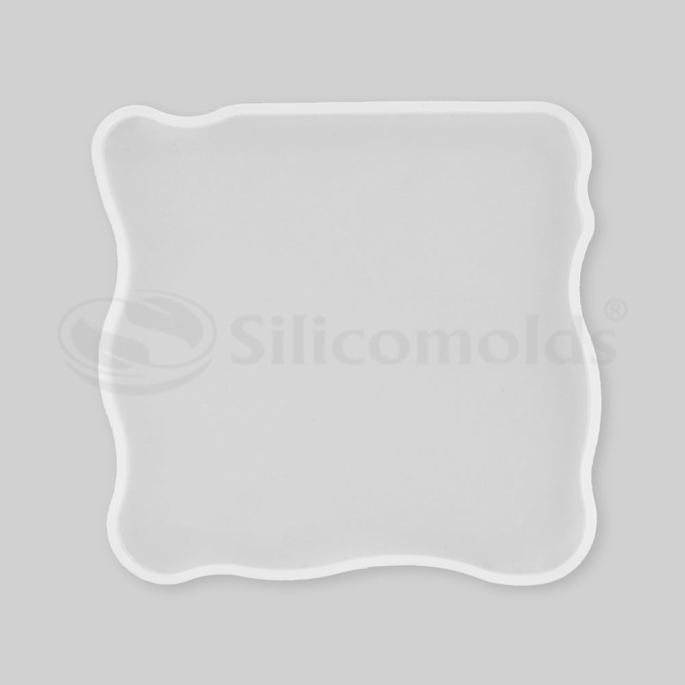 "SILICOMOLDS - 3.8"" X 3.8 X 5MM"" AGATE SQUARE MOLD - URP166-RM