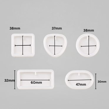 Silicone Pendant Mold Set Of 5 Design 2-URP408RM