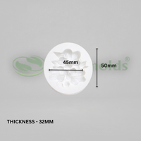 Siilicomolds - "Hydrangea" Flower - Candle / Wax Mold - URP381CM