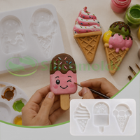 Silicomolds-Ice Cream Gypsum & Concrete Painting Crafts-URP428PM