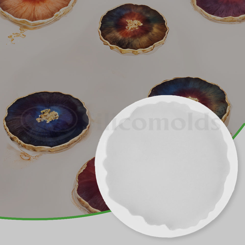 SILICOMOLDS - 3" AGATE SILICONE MOLD - URP260- RM