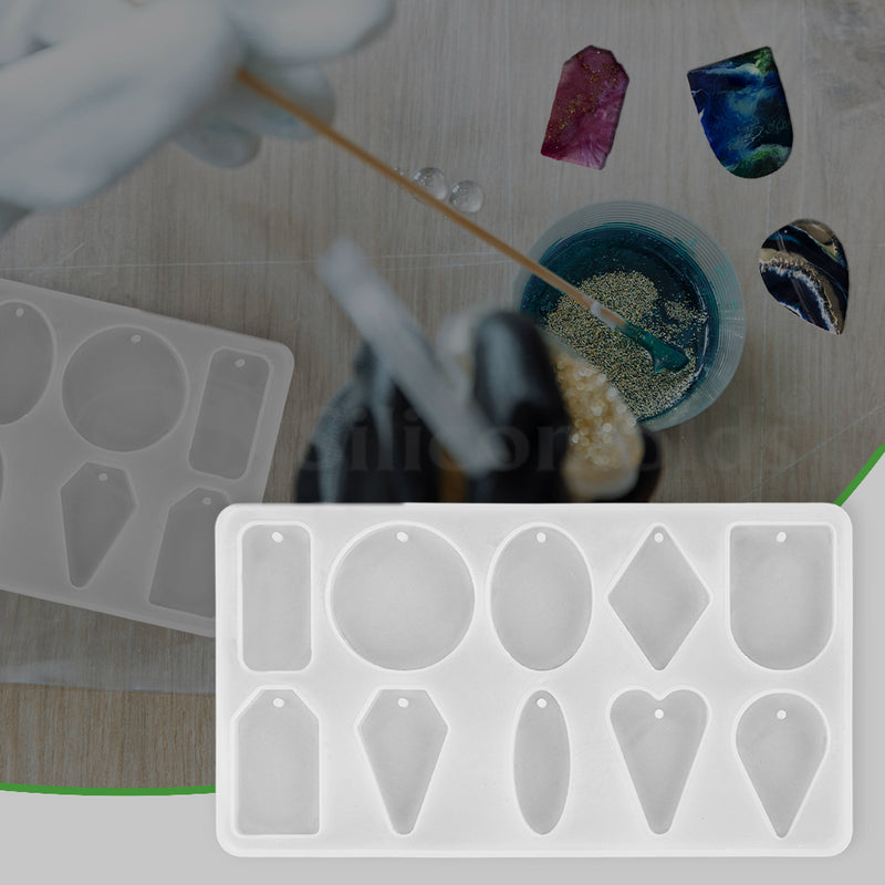 "SILICOMOLDS - PENDANT MOLD - 10 CAVITY - URP051RM
