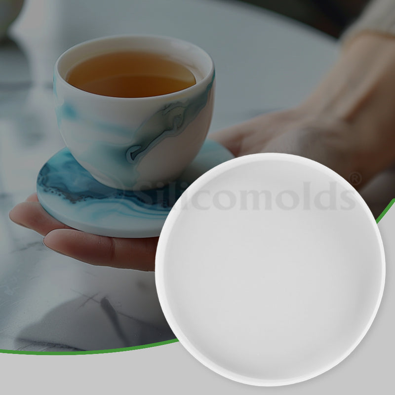 SILICOMOLD - 5" ROUND COASTER MOLD - URP170RM