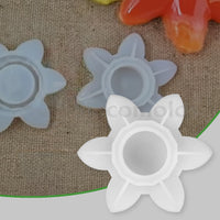 SILICOMOLDS - LOTUS SHAPE TEALIGHT CANDLE OLDER - SILICONE MOLD - DESIGN - 3 URP226-RM