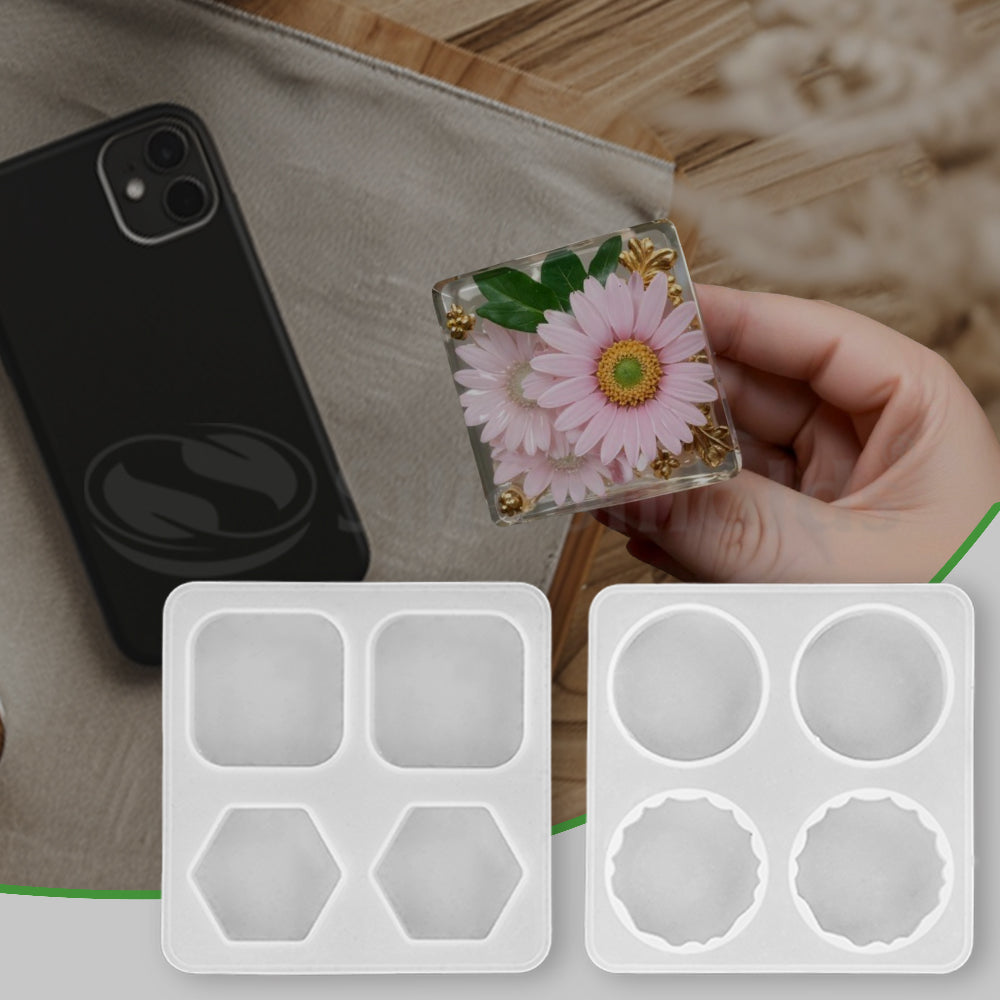 SILICOMOLDS POPSOCKET SET 8 CAVITY SILICONE MOLD URP227RM