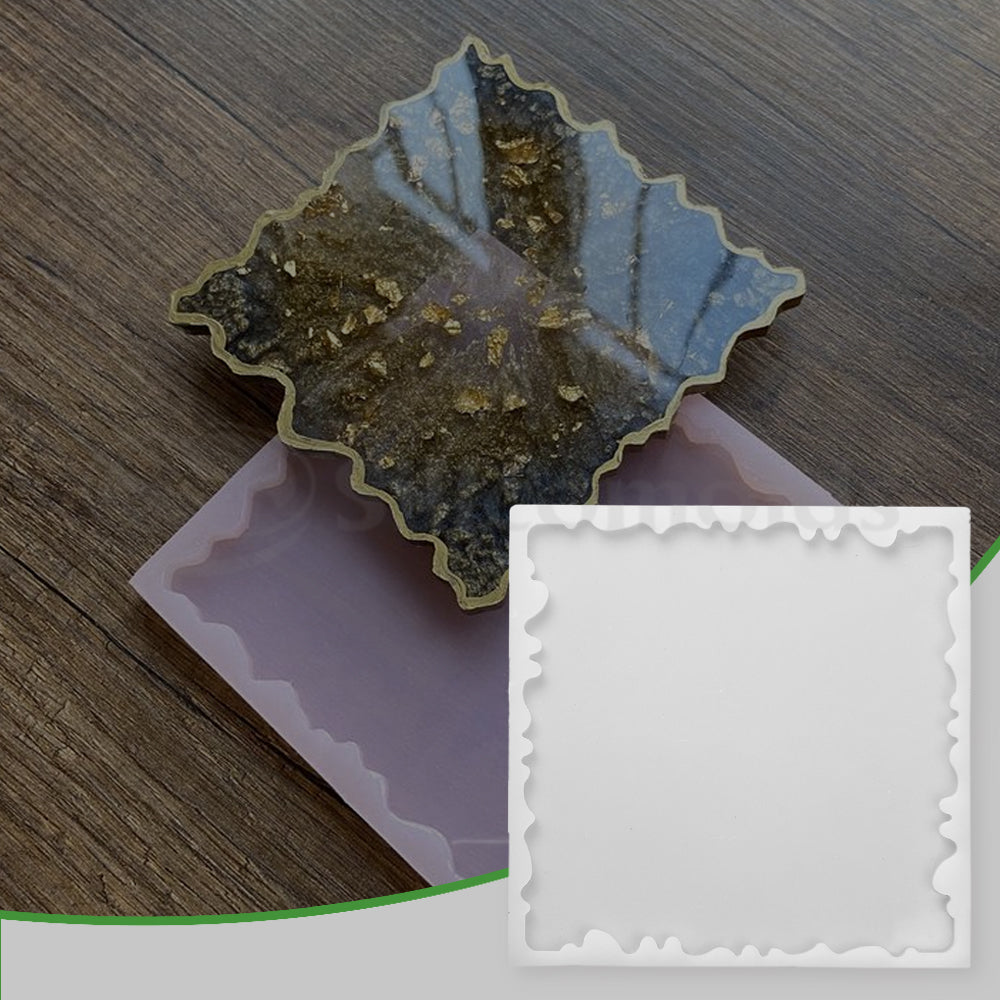 SILICOMOLDS-8" Square Agate Tray Mold- URP234RM
