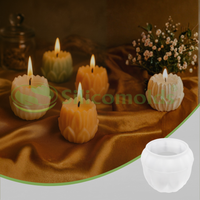 Silicomolds - Lotus Shape Candle / Wax Silicone Mold - URP361CM