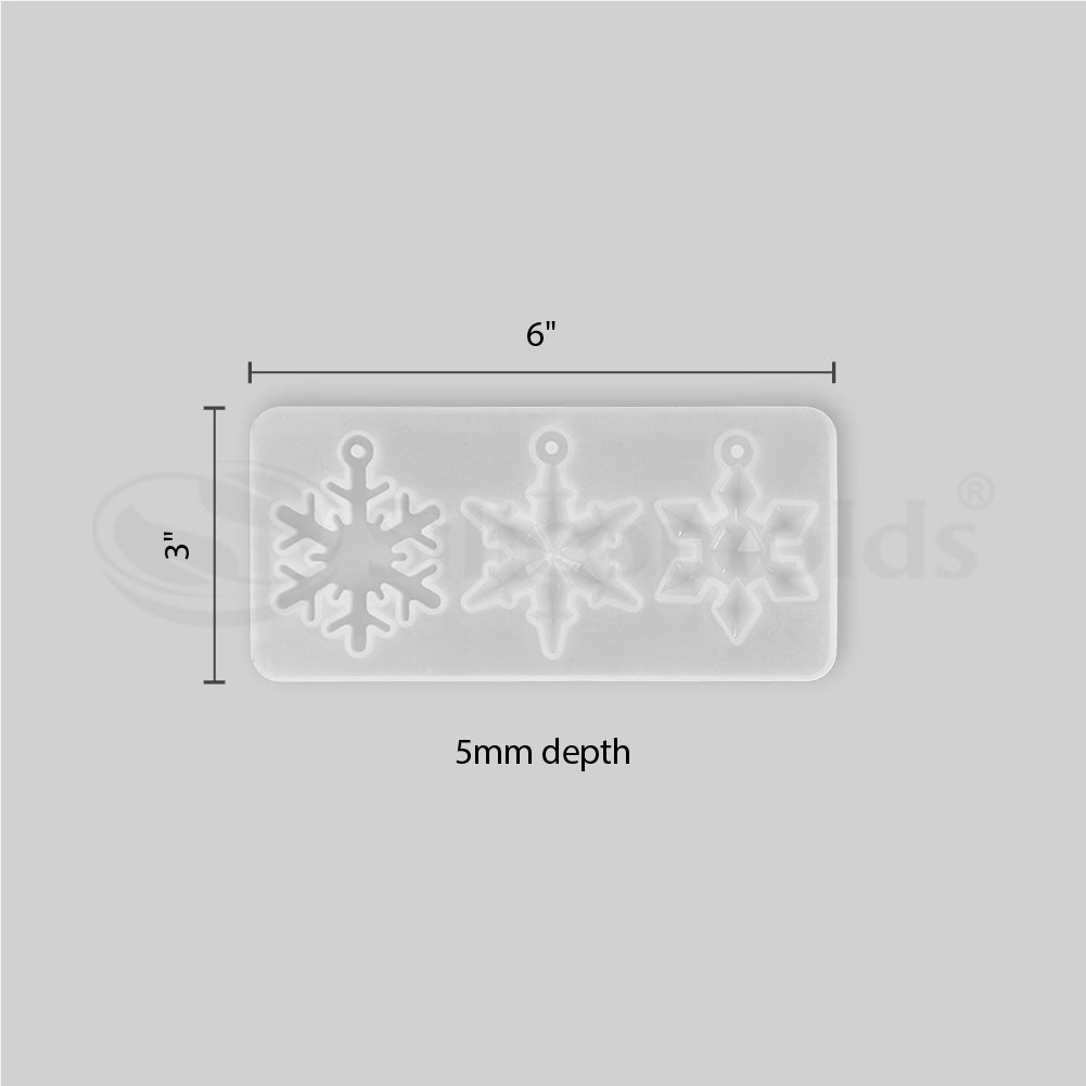 SILICOMOLDS- 3 DESIGN CHRISTMAS MOLD - URP171-RM