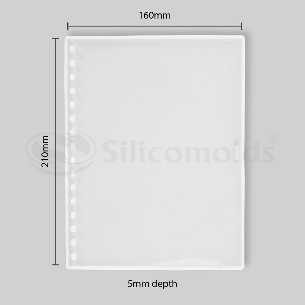 SILICOMOLDS - A5 - DIARY COVER RESIN MOLD - URP157-RM