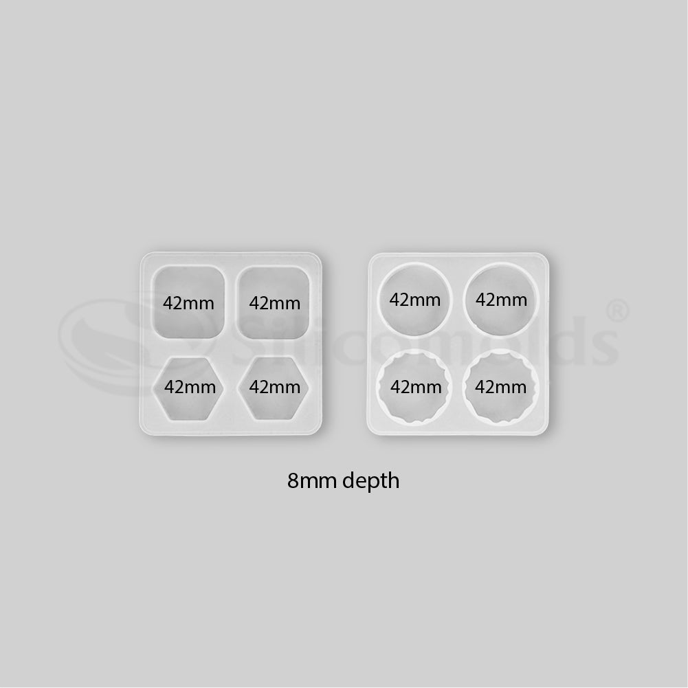 Popsocket Set SILICOMOLDS POPSOCKET SET 8 CAVITY SILICONE MOLD -URP227RM