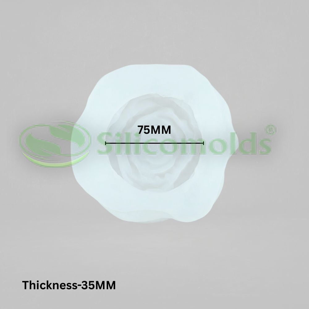 Silicomolds - 3" peony flower candle / wax mold-URP415CM