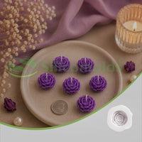 Silicomolds - 1.5" peony flower candle / wax mold-URP412CM