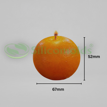 Silicomolds - Orange Fruit Candle / Wax / Soap Silicone Mold - URP392CM