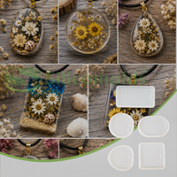 Silicone Pendant Mold Set Of 5 Design 2-URP408RM