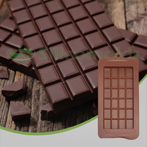 SILICOMOLDS -  SILICONE CHOCOLATE BAR MOLD-PACK OF 2-URP048CM