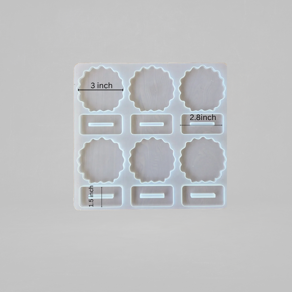 SILICOMOLDS -6-In-1 Agate Car Dashboard Mold-URP351RM