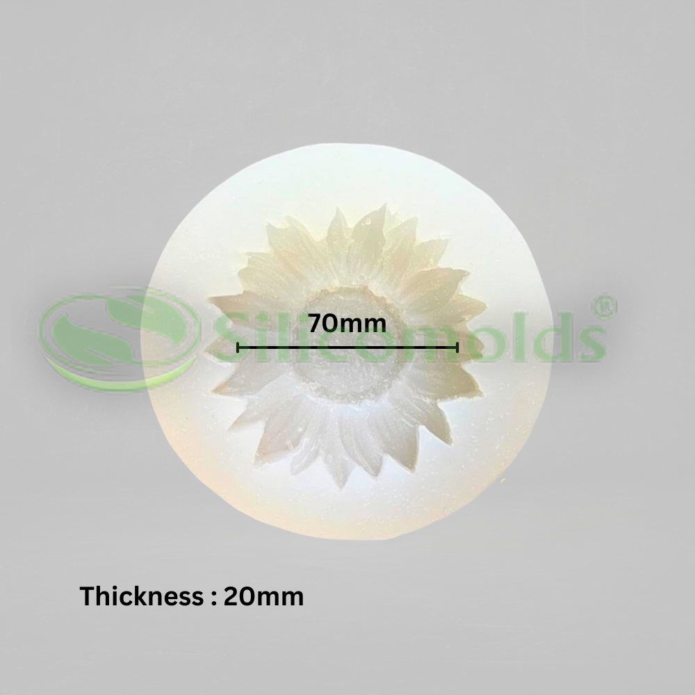 Silicomolds - Sunflower Shape Candle / Wax Silicone Mold - URP360CM