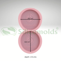 SILICOMOLDS - 100gms - Oval -2 cavities -  Silicone Soap Mold With Customised Logo.