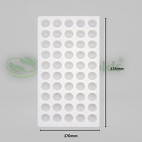 Silicomolds - Ghee Diya Mold -7gms - Flat Bottom - 27 X 14 mm - 50 Cavities - URP369GD