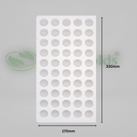 Silicomolds - Ghee Diya Mold - 6gms - Flat Bottom -  27 X 14mm - 50 Cavities - URP371GD